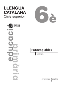 Lecturas y Comprensi&oacute;n Lectora Catal&aacute;n 6&ordm; Primaria - Cru&iuml;lla