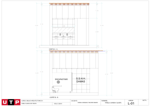 Planta de Techo - Dibujo Arquitect&oacute;nico II UTP 2024-II