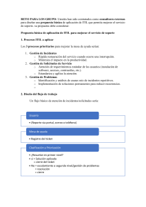 Propuesta ITIL para Mejorar Soporte: Incidentes, Solicitudes, Problemas