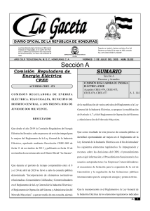 Reglamento Operaci&oacute;n Sistema El&eacute;ctrico Honduras