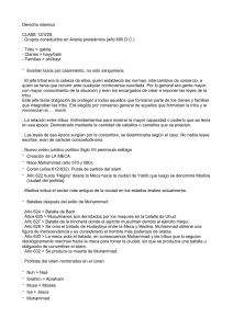 Derecho Isl&aacute;mico: Apuntes de Clase