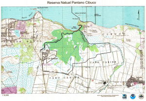 Mapa Reserva Natural Pantano Cibuco | Topogr&aacute;fico Puerto Rico