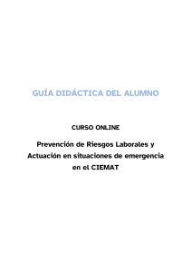 Guía Curso PRL y Emergencias CIEMAT