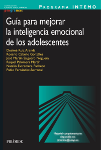 Gu&iacute;a INTEMO: Inteligencia Emocional en Adolescentes