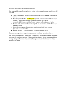 Historia y antecedentes de los estudios del sue&ntilde;o