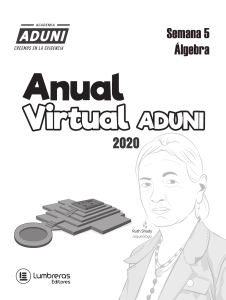 &Aacute;lgebra: Productos Notables - Material Did&aacute;ctico ADUNI