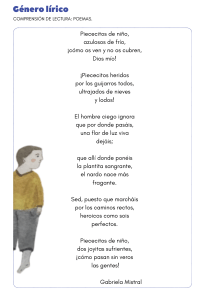 G&eacute;nero L&iacute;rico: Poemas de Mistral y Benedetti | Comprensi&oacute;n Lectora