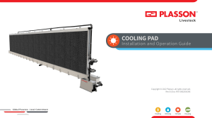 Cooling Pad Installation & Operation Guide