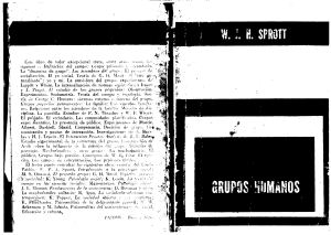Grupos Humanos: Psicolog&iacute;a Social y Din&aacute;mica de Grupo Experimental