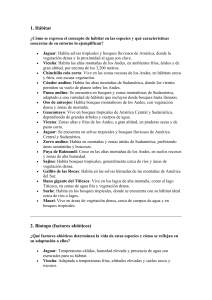 Ecología de Especies Sudamericanas: Hábitat, Biotopo y Ecosistema