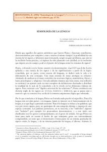 Semiolog&iacute;a de la Lengua: Peirce vs. Saussure en la Ciencia de los Signos