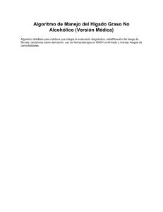 Algoritmo Manejo Hígado Graso No Alcohólico (NASH)