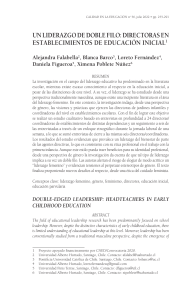 Liderazgo Femenino en Educaci&oacute;n Inicial: Un An&aacute;lisis de G&eacute;nero