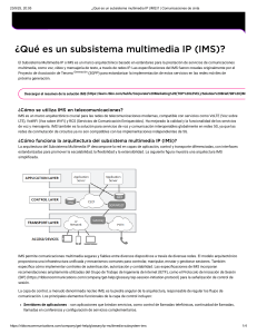 &iquest;Qu&eacute; es IMS? Subsistema Multimedia IP y sus aplicaciones