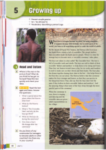 Growing Up: Present Simple Passive & Cultural Reading - English ESL