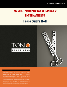Manual de Recursos Humanos y Entrenamiento Tokio Sushi Roll 2024