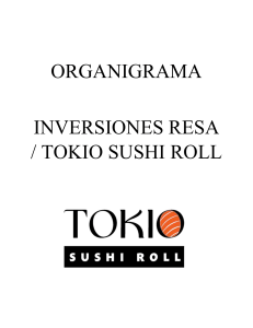 Organigrama Inversiones RESA / Tokio Sushi Roll
