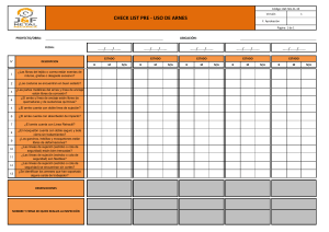 Checklist Pre-Uso de Arneses de Seguridad | J&F