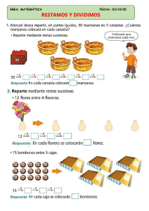 Resta y División: Hoja de Ejercicios de Matemáticas