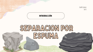 Separación por Espuma: Flotación de Minerales
