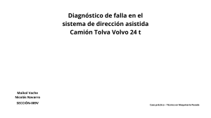 Diagn&oacute;stico y Reparaci&oacute;n Direcci&oacute;n Asistida Cami&oacute;n Tolva Volvo 24t