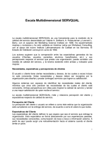 Escala SERVQUAL: Medición de la Calidad del Servicio