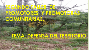Defensa del Territorio: Taller Comunitario