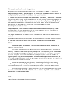 Formaci&oacute;n de Expectativas Econ&oacute;micas: Adaptativas vs. Racionales