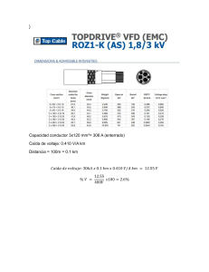 TOPDRIVE&reg; VFD Cable Datasheet