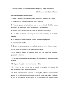 Neoclasicismo: Caracter&iacute;sticas en Literatura y Arte