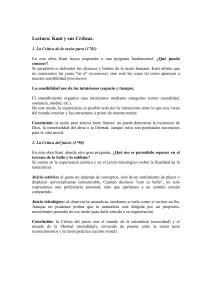 Kant y sus Cr&iacute;ticas: Raz&oacute;n Pura y Juicio - Gu&iacute;a de Estudio