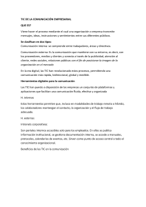 TIC en la Comunicación Empresarial: Herramientas y Beneficios Digitales