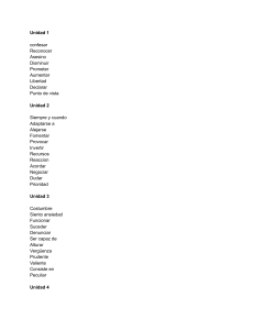 Vocabulario Espa&ntilde;ol por Unidades: Aprende Palabras Clave