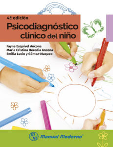 Psicodiagn&oacute;stico Cl&iacute;nico del Ni&ntilde;o: Gu&iacute;a para Psic&oacute;logos