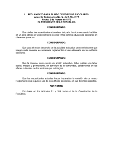 Reglamento Uso Edificios Escolares Guatemala