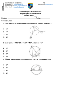 Gu&aacute; de Cirncunferencia Tercero Medio