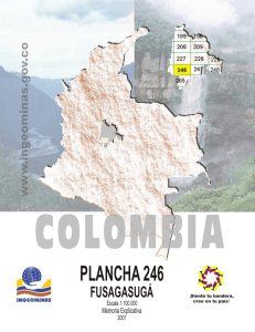 Geolog&iacute;a Plancha 246 Fusagasug&aacute;: Memoria Explicativa INGEOMINAS 2001