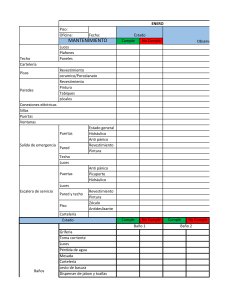 Formulario de Mantenimiento Enero - Inspecci&oacute;n Edificio