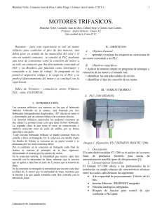 Motores Trif&aacute;sicos y PLC Siemens: Conexi&oacute;n y Funcionamiento