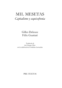 Deleuze y Guattari. Mil Mesetas