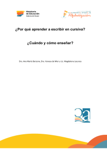 Aprender Cursiva: Beneficios, Ense&ntilde;anza y Neurociencia de la Escritura