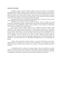 Definici&oacute;n de Identidad: Social y Personal | Conceptos Clave