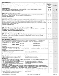 Escala C-SSRS: Evaluación de Ideación y Comportamiento Suicida