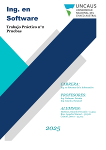 Trabajo Pr&aacute;ctico 2: Pruebas de Software y Complejidad Ciclom&aacute;tica
