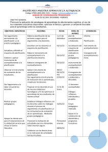 Plan de Acci&oacute;n Pedag&oacute;gica | Polit&eacute;cnico Nuestra Se&ntilde;ora de la Altagracia