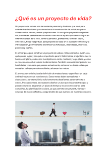 Proyecto de Vida: Gu&iacute;a Completa para Planificar tu Futuro y Metas