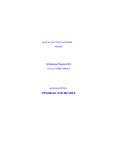 Introducci&oacute;n al Estudio del Derecho: Material Did&aacute;ctico