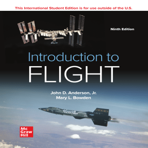 Introduction to Flight: Aerospace Engineering Textbook by Anderson & Bowden