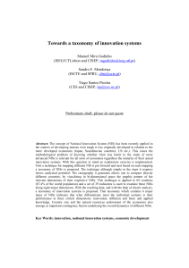 Taxonomy of National Innovation Systems: Mapping & Cluster Analysis