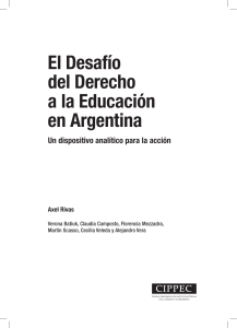 El Desaf&iacute;o del Derecho a la Educaci&oacute;n en Argentina